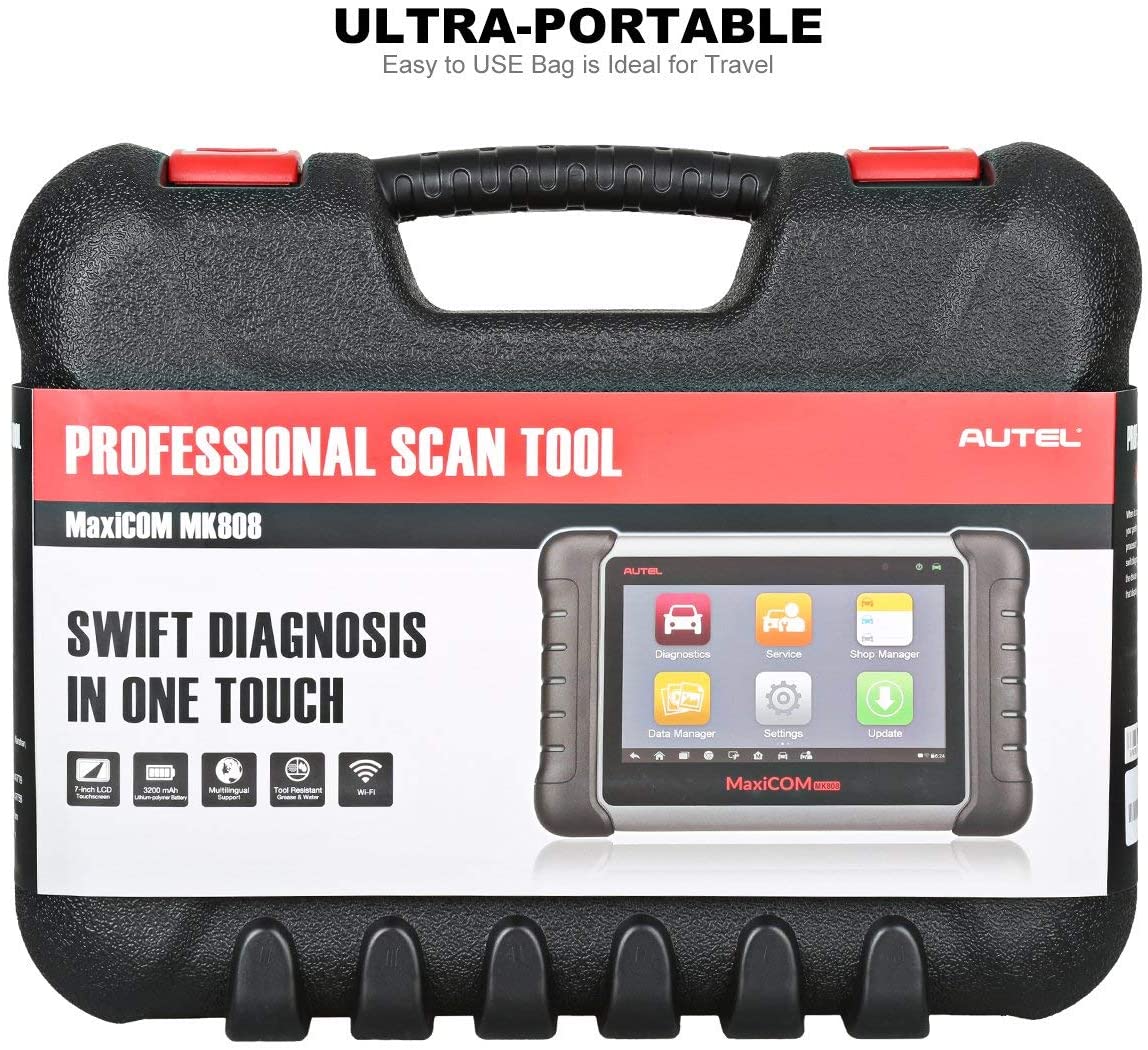 Autel MK808 OBD2 Scanner Car Diagnostic Scan Tool with All System Diagnosis 25 Services Functions