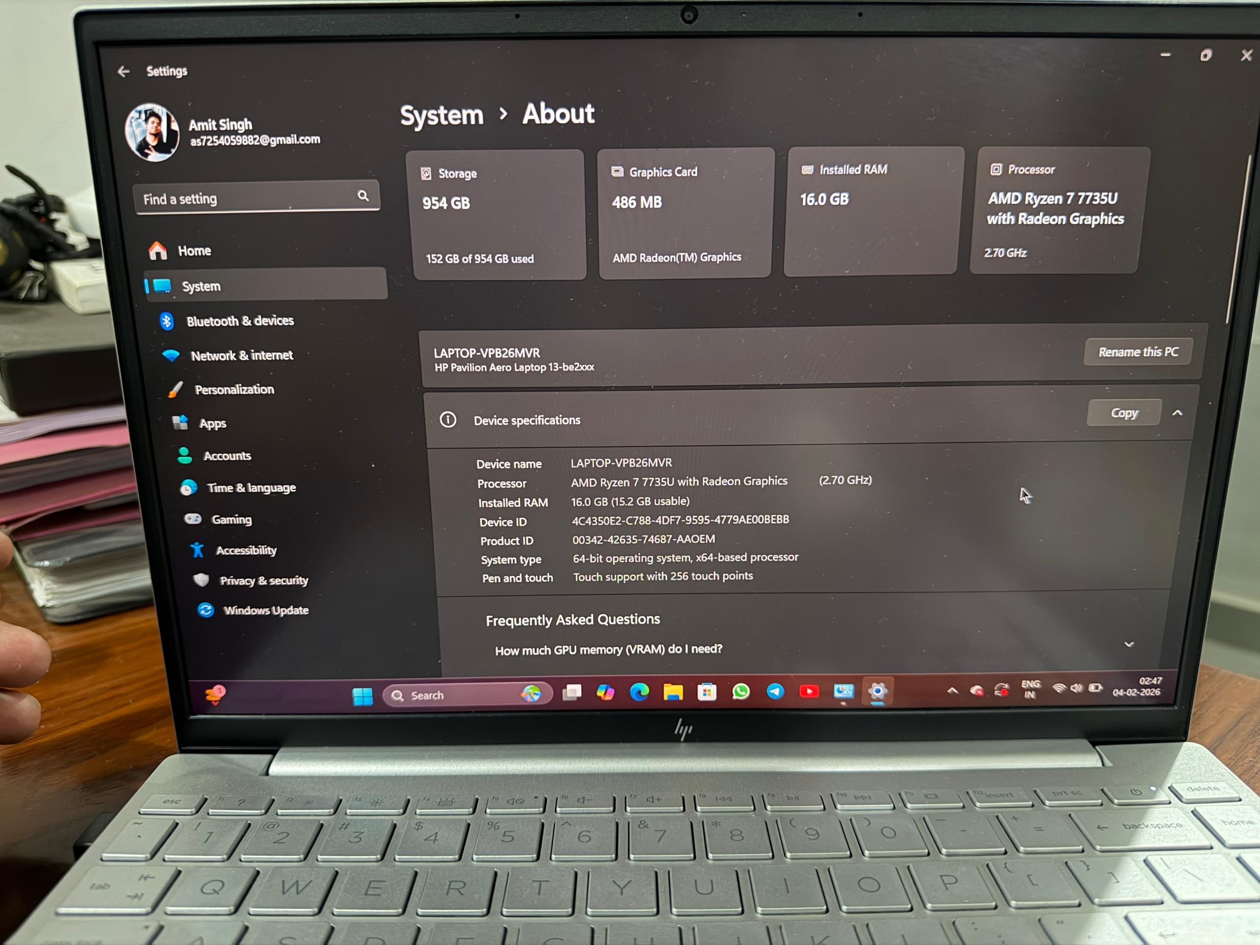 HP Pavilion Aero 13