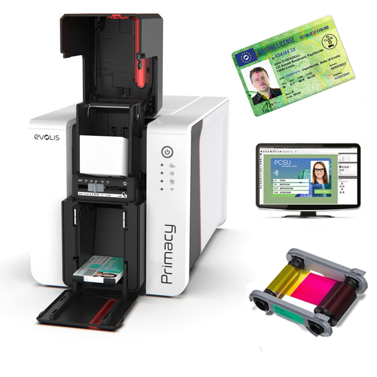 Evolis Primacy 2 NFC Haute Qualité pour Membres de Club d'Affaires, Étudiants, Personnel et Permis de Conduire